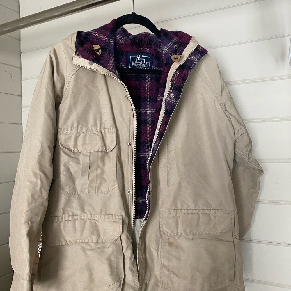 vintage Woolrich Hooded Jacket Cozy Flannel Lined unisex
